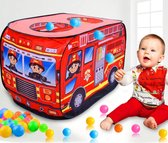 Kinderwagen Tent Huis Brandweerwagen Binnen En Buiten Spelhuis Met Zonnedak Speelgoed
