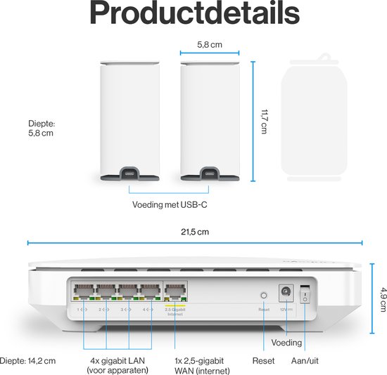 Linksys Velop Micro Mesh 6 WiFi - Router - Dual-band - 3000 Mbps