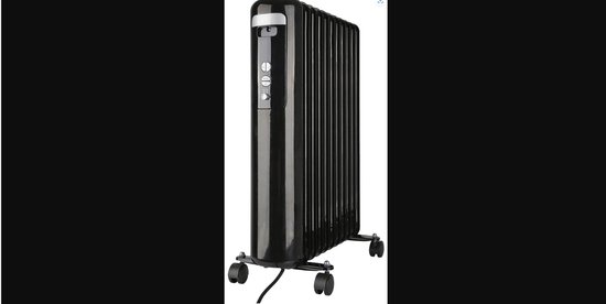 Olieradiator 2500W Zwart