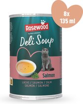 Boisson Pets Unlimited Deli - saumon - bouillon/soupe pour chats - 6 canettes de 135 ml