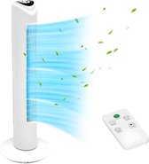 Bol.com Torenventilator - Staande Ventilator met Afstandbediening - 3 Snelheden - 78cm Hoog - 45W - Timer functie 1 2 4 Uur - 70... aanbieding