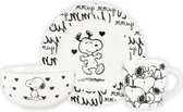 Ontbijtset 3 stuks met Snoopy - United Labels Peanuts borden set