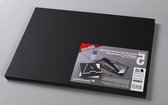 Verpakking met 5 schuimdozen DIN A3 297 x 42 cm 3 mm zuurvrij licht en stevig geschikt voor decoratiewerk voor fotolijsten om te modelleren 5 stuks zwart foamboard a3
