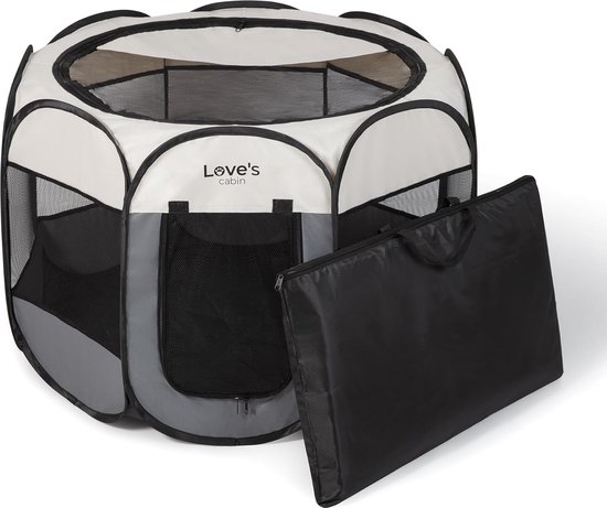 ZOYDP Puppyren opvouwbaar, 73 x 73 x 43 cm, puppyren voor binnen, pop-up hondenbox, hondenren voor woning, hondenren voor binnen, hazen, katten, indoor/outdoor, reizen, kamperen