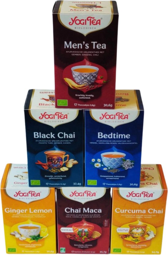 Yogi Tea - de 6 beste smaken voor de mannen - 6 pakjes van 17 theezakjes van Yogi Tea — afbeelding 4