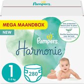 Couches Pampers Harmonie - Taille 1 - 280 couches (2-5 KG) - Pack économique