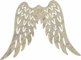 Engelenvleugels - Vleugels - Metaal - Metallic Parelmoer - 7,5x6cm - 5 Stuks