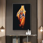 Allernieuwste.nl® Canvas Schilderij Kobe Bryant Memory - Kunst Poster - Basketbal Sport Legende - kleur - 50 x 70 cm