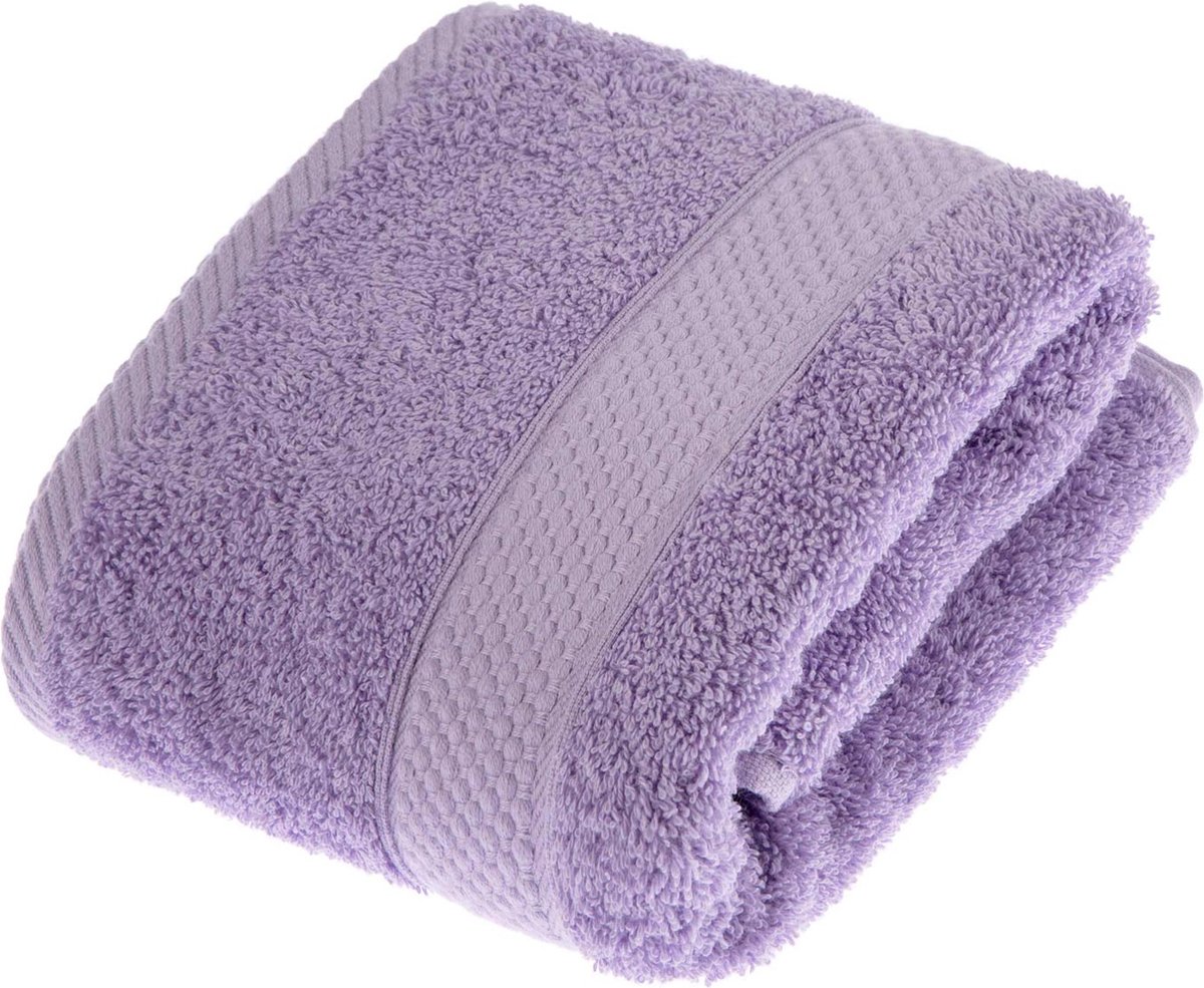 Homescapes badstof handdoek 100% katoen lila