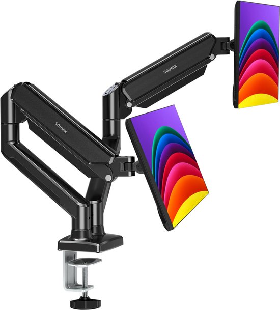 Sounix Dubbele Monitor arm - Monitor Beugel voor 13-32 Inch