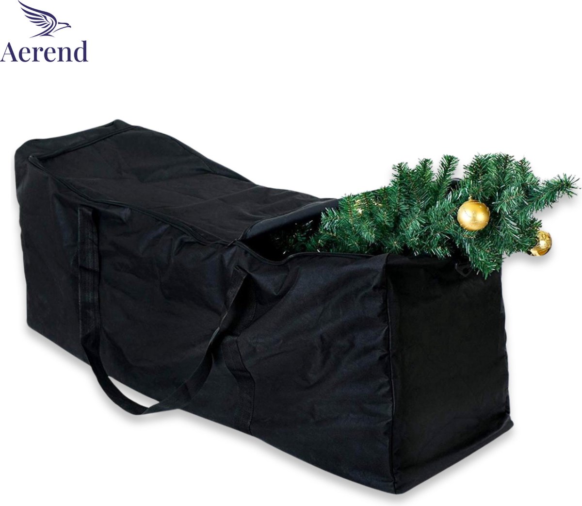 Aerend - Opbergtas voor kerstbomen en decoraties - UV-bescherming - scheurvast en waterdicht - 135x38x54 cm