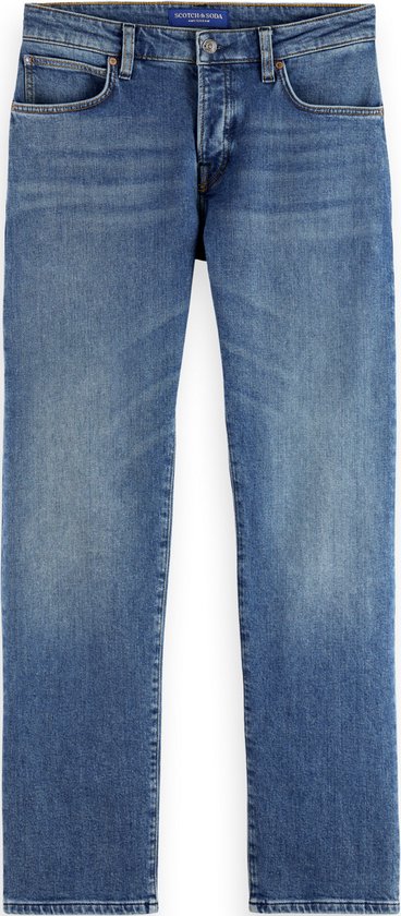 Scotch & Soda CORE THE ZEE FIT COUPE DROITE BLEU MOVES Jeans - Taille 33-32
