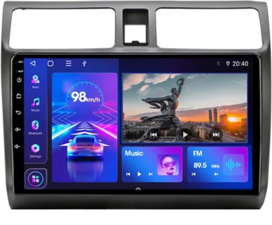 geschikt voor Suzuki Swift 3 2003 – 2010 | Carplay & Android auto | 2GB & 32GB | Autoradio met navigatie | Radio scherm | 2003 2004 2005 2006 2007 2008 2009 2010