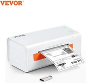 ShopEighty8 - Labelprinter - Labelmaker - Barcode -Verzendlabelprinter - Kassabonprinter - Desktop - Thermal Printer - Usb - 60 Labels Per Minuut - 203DPI -Wit