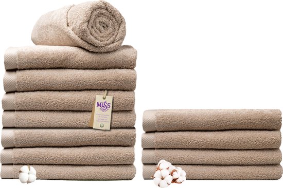 Miss Towels - Hotelhanddoek - Camelbruin - 70x140 - 8+4 Bundel