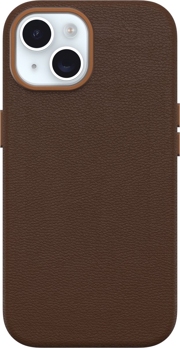 OtterBox Symmetry cactus leren hoesje geschikt voor iPhone 15 Plus (bruin)