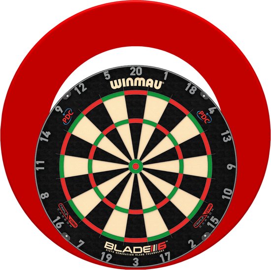 Winmau Blade 6 Triple Core + Surround - Dartset - Rood van Winmau — afbeelding 2