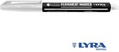 LYRA , permanent marker L4060001 wit 1mm, voor professionele markeringen op gladde en ruwe oppervlakken