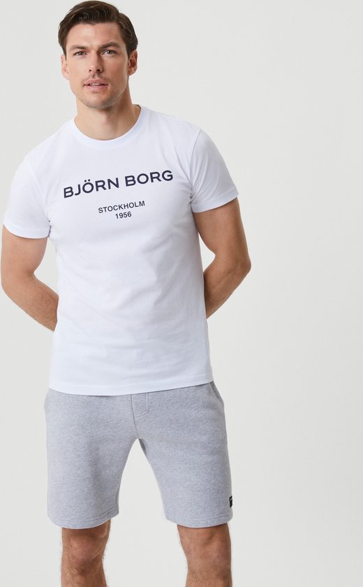 Björn Borg light T-shirt - taupe - Maat: M