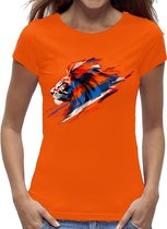 Dames shirt Oranje / EK dames shirt / WK dames shirt / Oranje Koningsdag shirts/ Maat S
