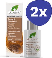 Dr Organic Slakkengel Gezichtsserum (2x 30ml)