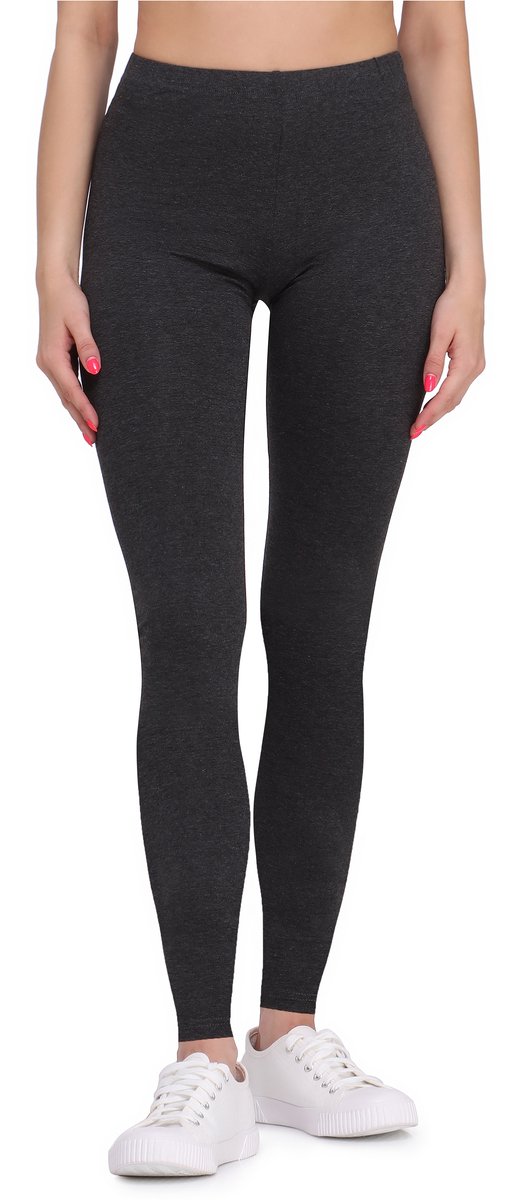 Bellivalini BLV-BLV50-147-LE Dames Leggings - Sport - Vrijetijdsbroek - Lang - Viscose - Sporbroek - Yogabroek - Donker Gemêleerd - XL