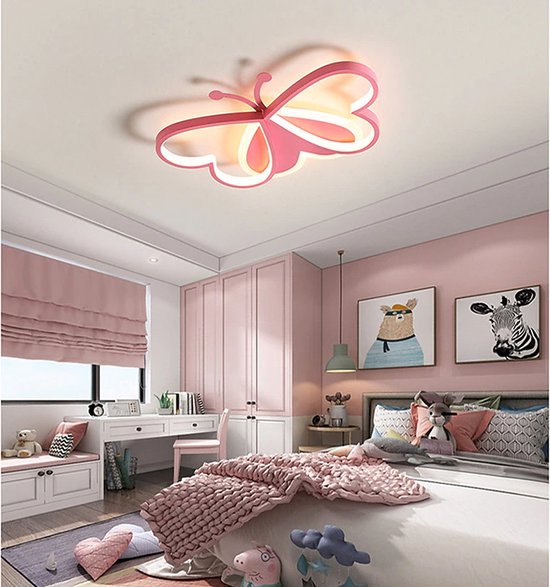 Plafondlamp - Moderne Lamp - Roze - Plafonnière - Kroonluchter - Kinderkamer Verlichting