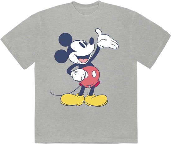 Disney Mickey Mouse - Reveal Heren T-shirt - XL - Grijs