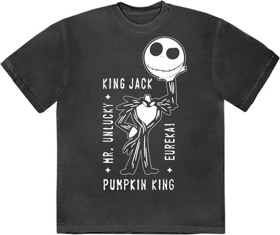 Disney The Nightmare Before Christmas - Headless Jack Heren T-shirt - M - Zwart