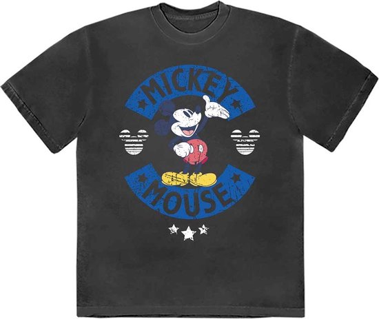 Disney Mickey Mouse - Mickey Mouse & Stars Heren T-shirt - XL - Zwart