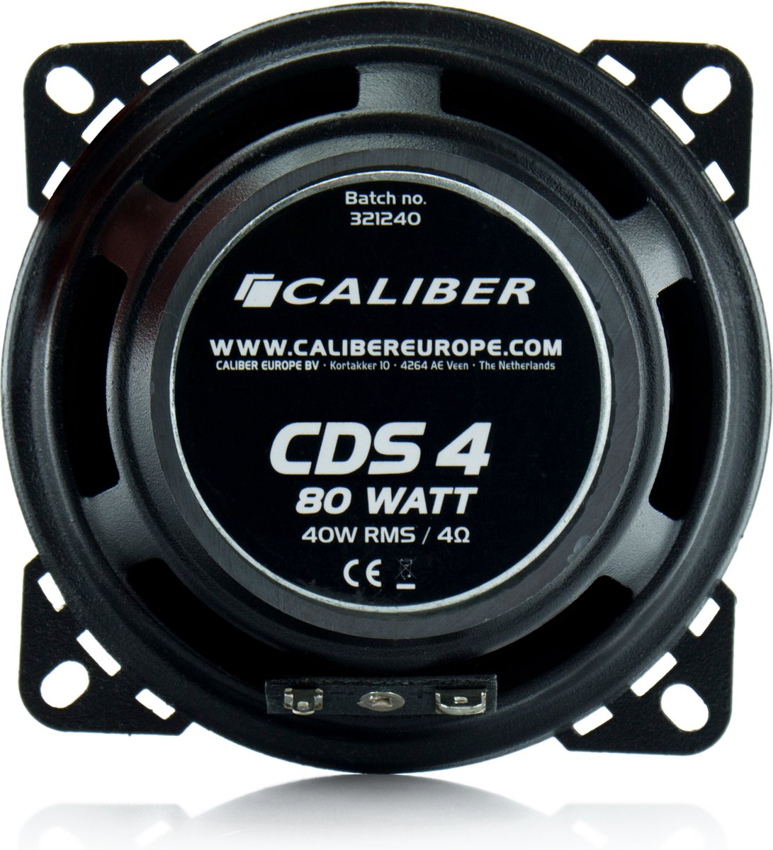Caliber Auto Speakers - Autospeakers 10 cm - 30 Mm Mylar Dome Tweeters - 160 Watt Totaal Vermogen - 2 Weg Coaxiaal Luidsprekers – foto 4