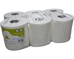 Poetsrol - Torkrol - 6 rollen - 2 laags - 100% CELLULOSE