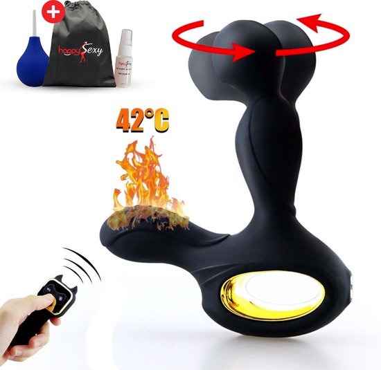 Foto: Prostaat vibrator mannen met afstandsbediening gay stotende buttplug stimulator set anaal butplug dildo vibrators anal plug set buttplugs groot inclusief anaal douche glijmiddel en toycleaner