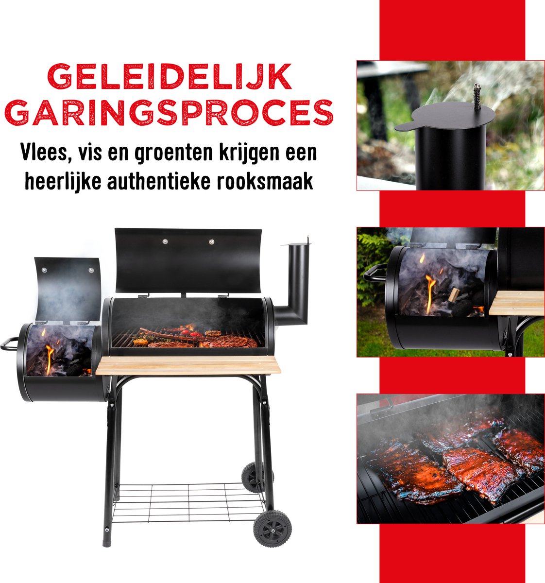 BBQ BBQ Smoker Smokerbarbecue - afbeelding 4