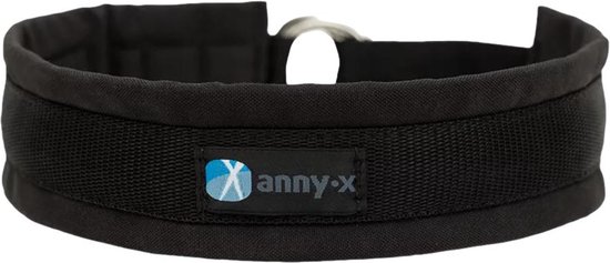 AnnyX Brede Halve Slip - Halfcheck - Halsband - FUN - Zwart - maat XXS (2) - 2.5cm breed - Halsomvang 27 cm tot 34 cm