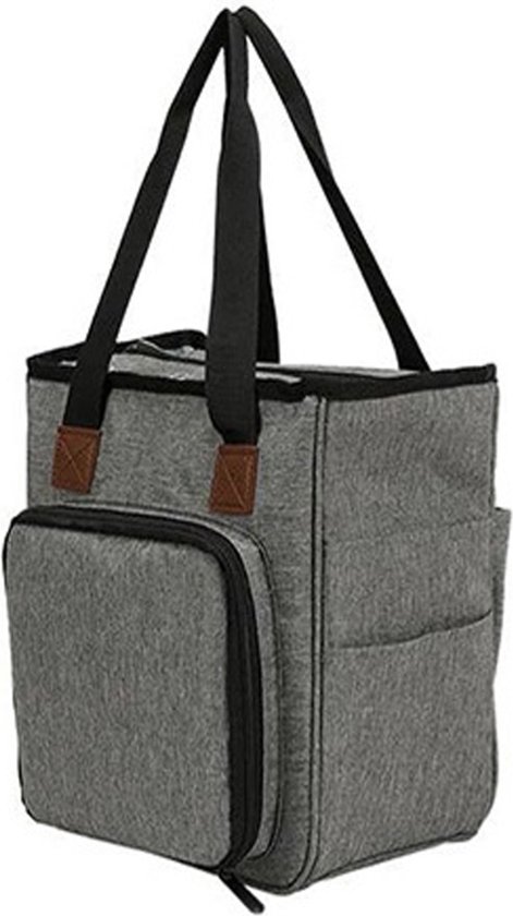 Sac Somstyle Hobby - Sac à tricoter - Sac au crochet - Sac de travail manuel - Sac de rangement - Grijs