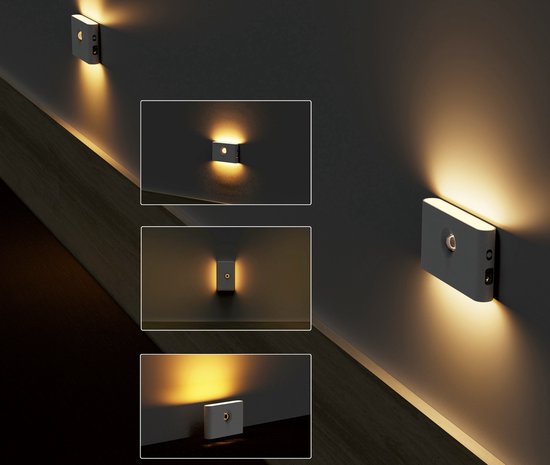 10 led bewegingssensor nachtlampje diy stick-on closet kastverlichting t op batterijen - online