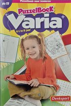 Denksport Varia 6 t/m 8 jaar puzzelboek nr 17 - woordzoeker - sudoku - doolhof - cijferpuzzel - puzzelboekje voor kinderen