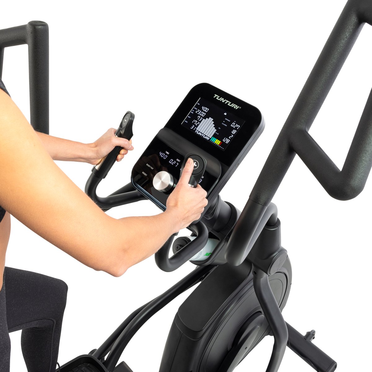 Afbeelding 2 van Platinum CT20 Crosstrainer - Fitness trainer met 48 weerstandsniveaus - Ergometer - Bluetooth - Hartslagsensoren - Tablethouder