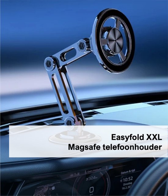 Foto: Raybro easyfold xxl dashboard telefoonhouder telefoonhouder voor iphone en android magsafe magnetisch verstelbare telefoonhouder 360 draaibaar auto telefoonhouder universeel magsafe houder dashboard 