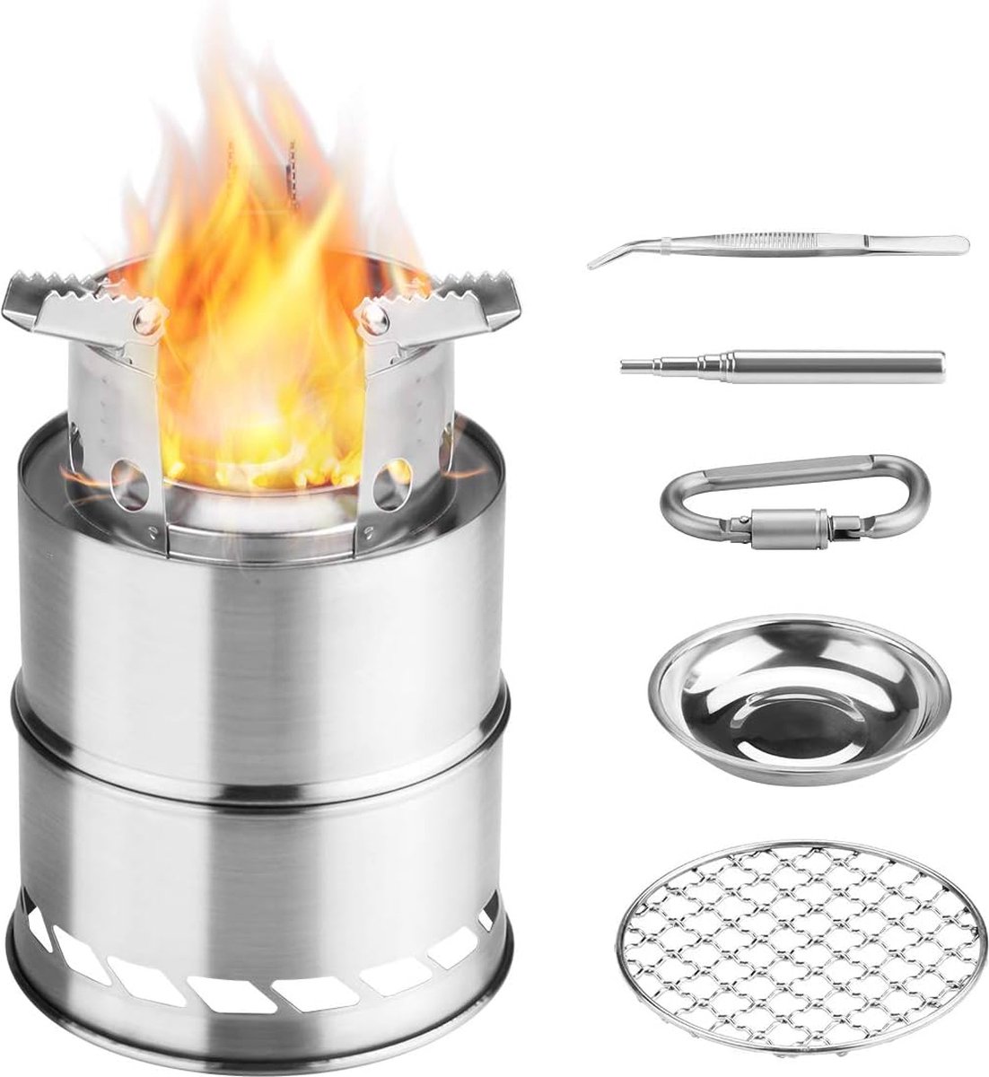 Draagbare gasfornuis/ovencombinatie - 50 mbar - Voor DE, AT en CH | Gasfornuis & Gasoven Camping | Gas Artikelen & Onderdelen | Kampeerartikelen | Nederlands