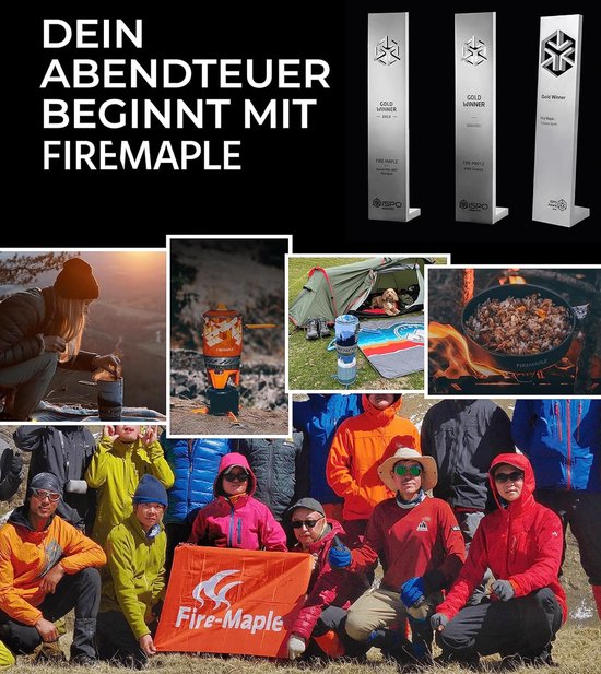 Star Outdoor campingkooktoestel voor gaspatronen zwart mini-gasbrander stormkoker survivalkooktoestel — afbeelding 2