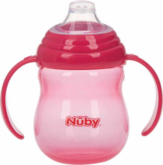 Nuby Antilekbeker Met Handvatten 270 Ml Roze