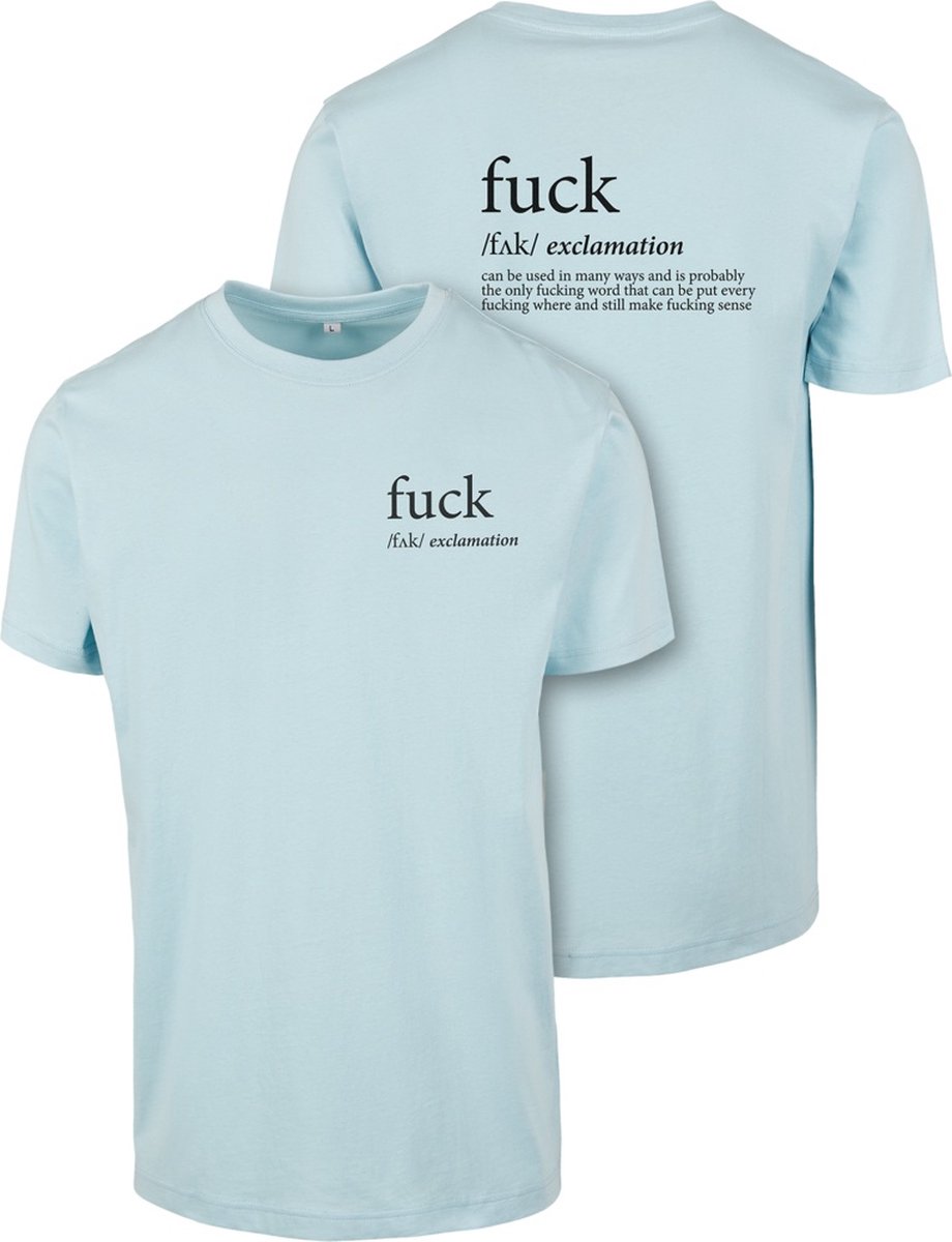 Mister Tee FCK Heren T-shirt S Blauw