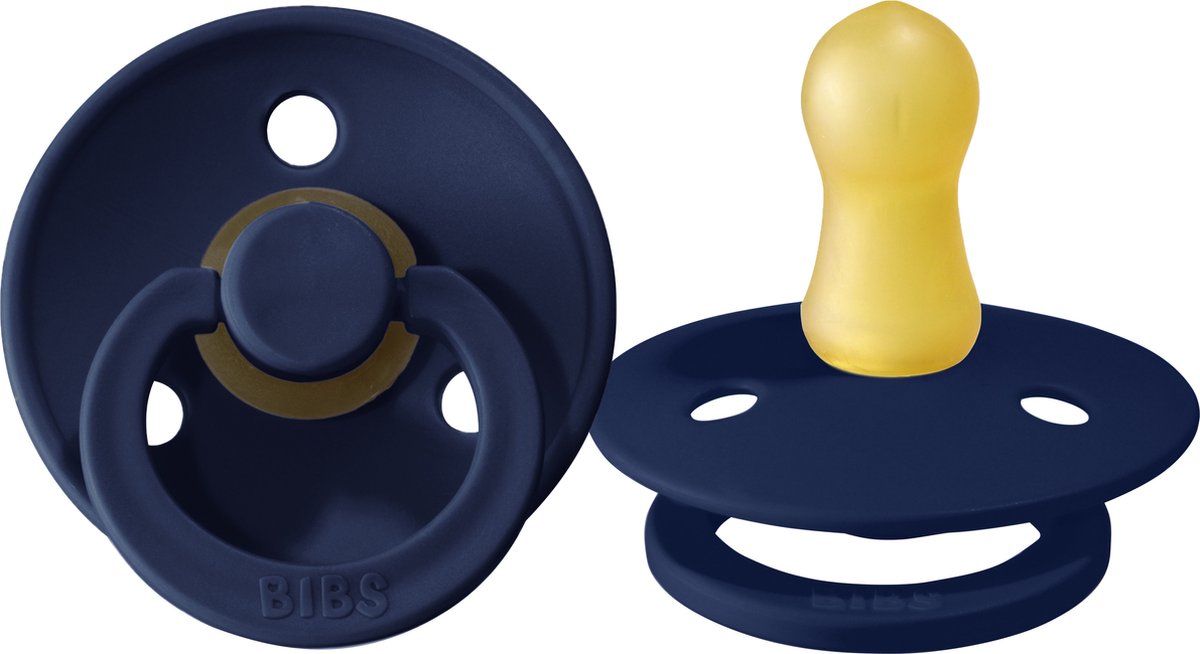BiBs Fopspeen - Rond - 0-6 Mnd - Deep Space