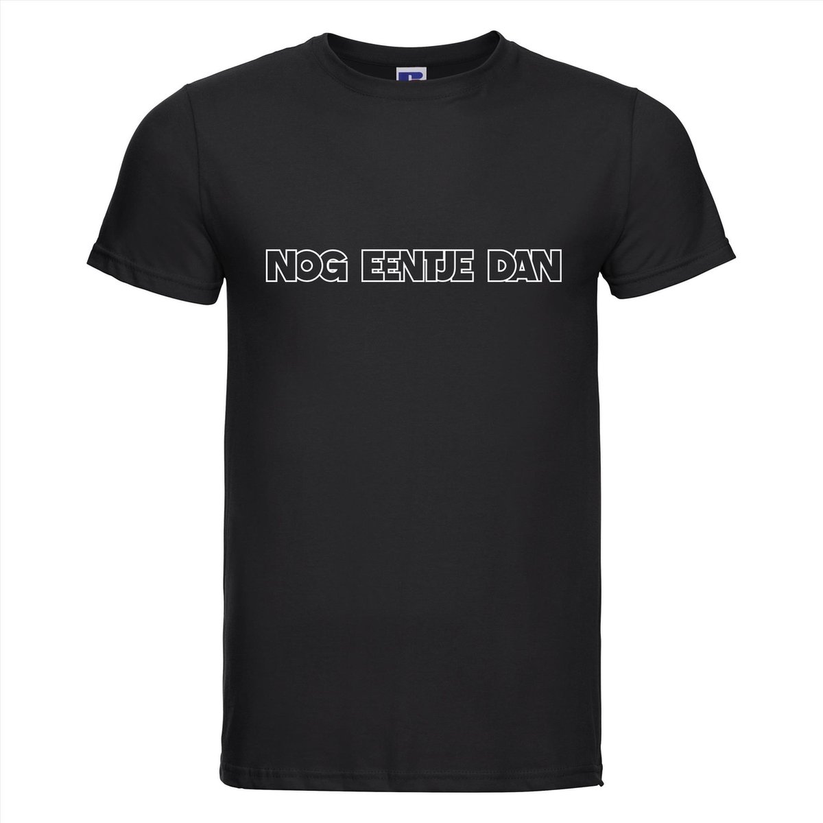 Nog eentje dan T-shirt - 100% Katoen - Maat XL - Classic Fit - Zwart