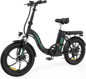 KOOLUX Elektrische Fiets BK6S - 20*3.0 Inch Fat Tire City Commuter EBike met Afneembare 36V 15Ah Lithium Batterij - Opvouwbaar E-Bike met 250W Motor