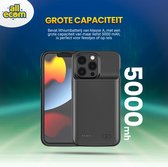 Powerbank Hoesje - Geschikt Voor iPhone 11 pro - Oplaadbaar Hoesje - Extra Batterij Telefoonhoesje - Smart Battery Case - Cover - 5000 mAh - Zwart