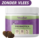 Zonder Vlees - Anti Jeuk & Poten likken - Anti-Anaalklieren - Ondersteunt Darmflora & Spijsvertering - Probiotica & prebiotica voor honden als snoepje - 90 Chews - Woofies