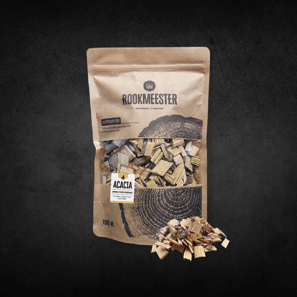 Rookmeester - Rooksnippers Acacia - 500g - Rookhout